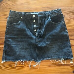 We the Free black jean skirt (size 27)